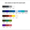 tank top color chart - Chococat Merch